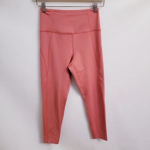 Girlfriend Collective Compressive High Rise 3/4" Leggings, Clay Color, Size S